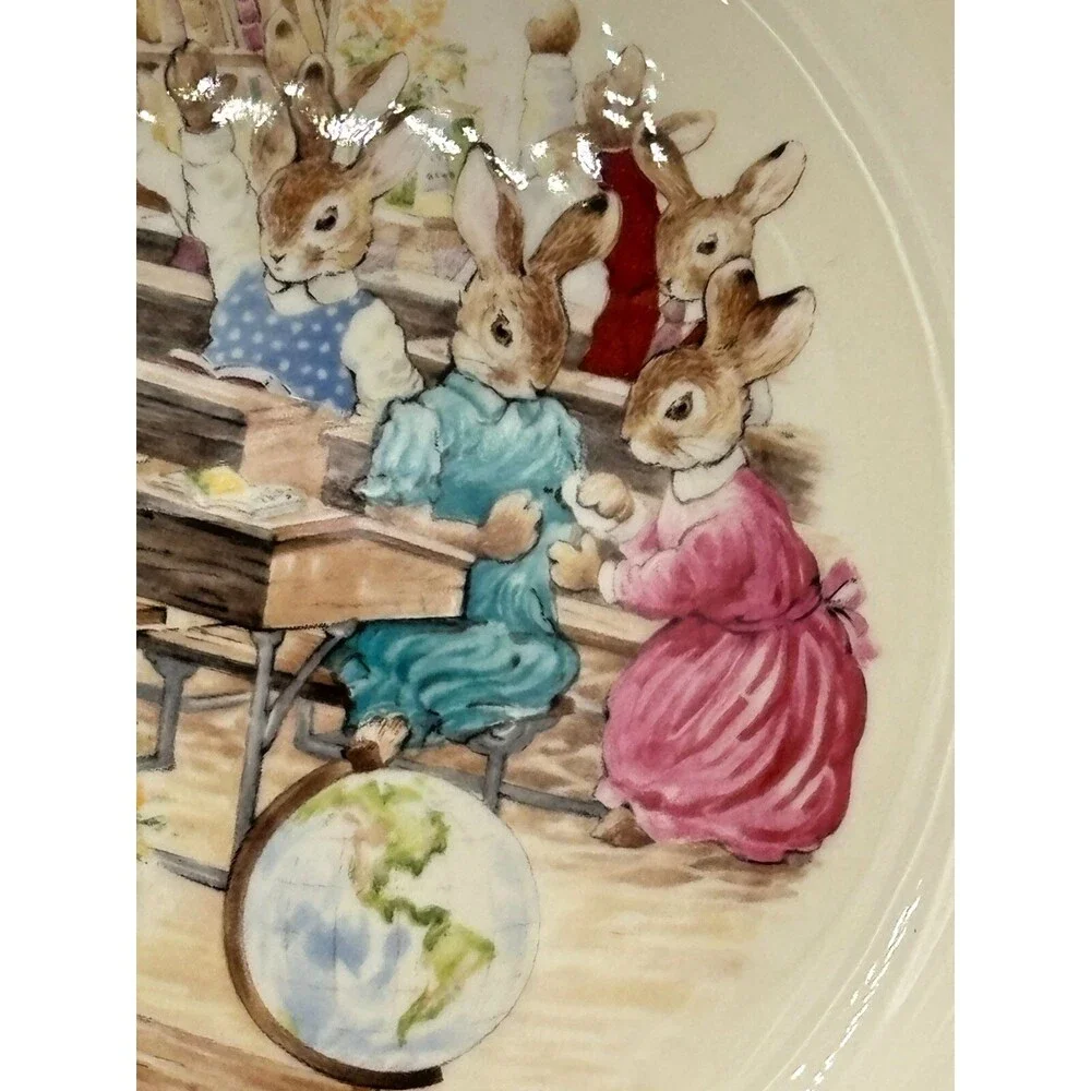 Royal‎ Doulton Bunnykins English Fine Bone China Baby Bowl Classroom Vintage EUC
